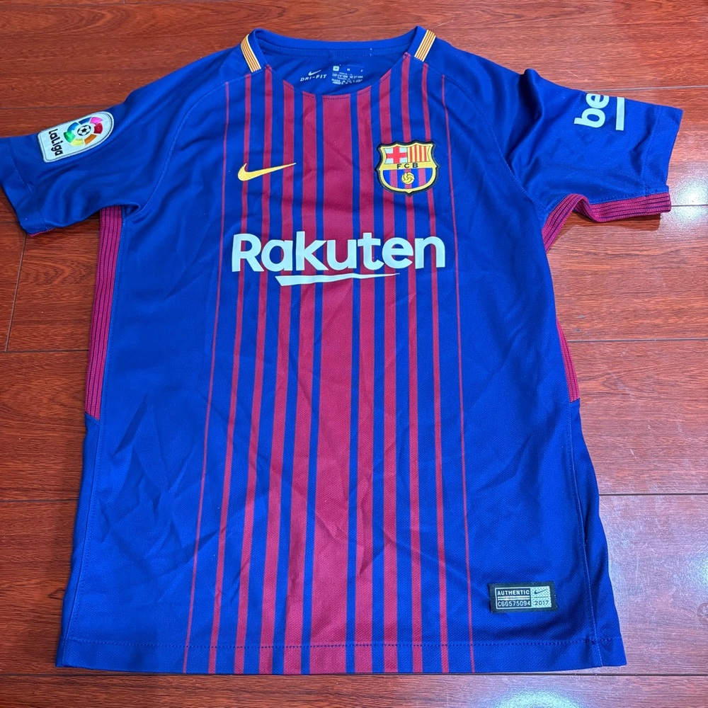 Nike FC Barcelona Blue and Red Jersey